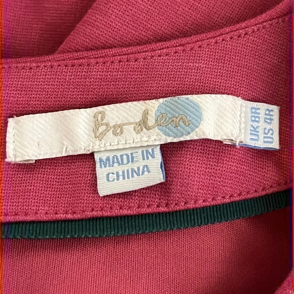 Boden Lavinia Ponte Knit Dress in Rose - Size 4 - Picture 5 of 7